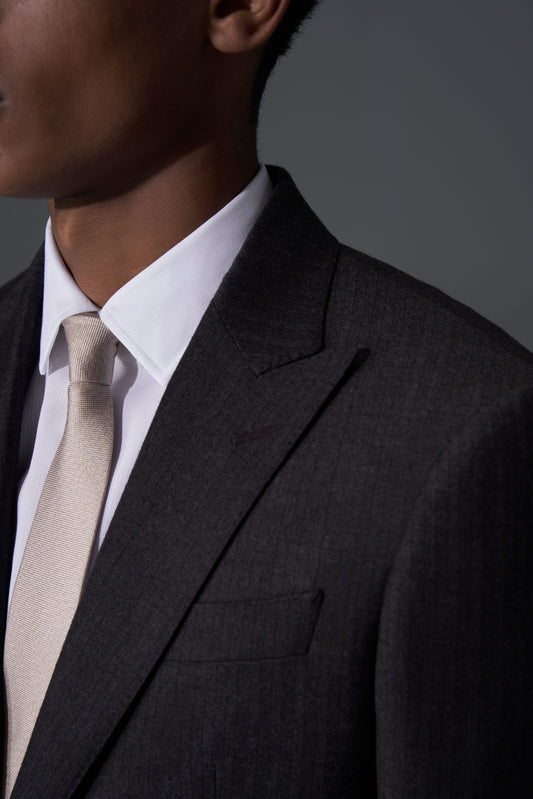 Zegna Charcoal Grey Classic Bespoke Suit | Niviosuits