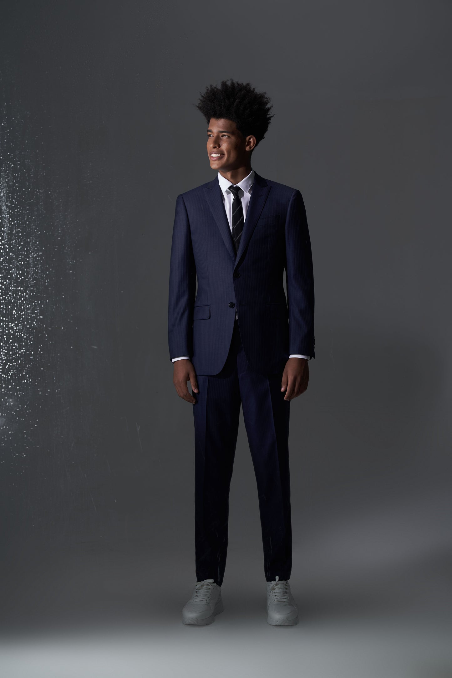 Loro Piana Navy Pinstripe Suit | Four Seasons Super 130's Wool