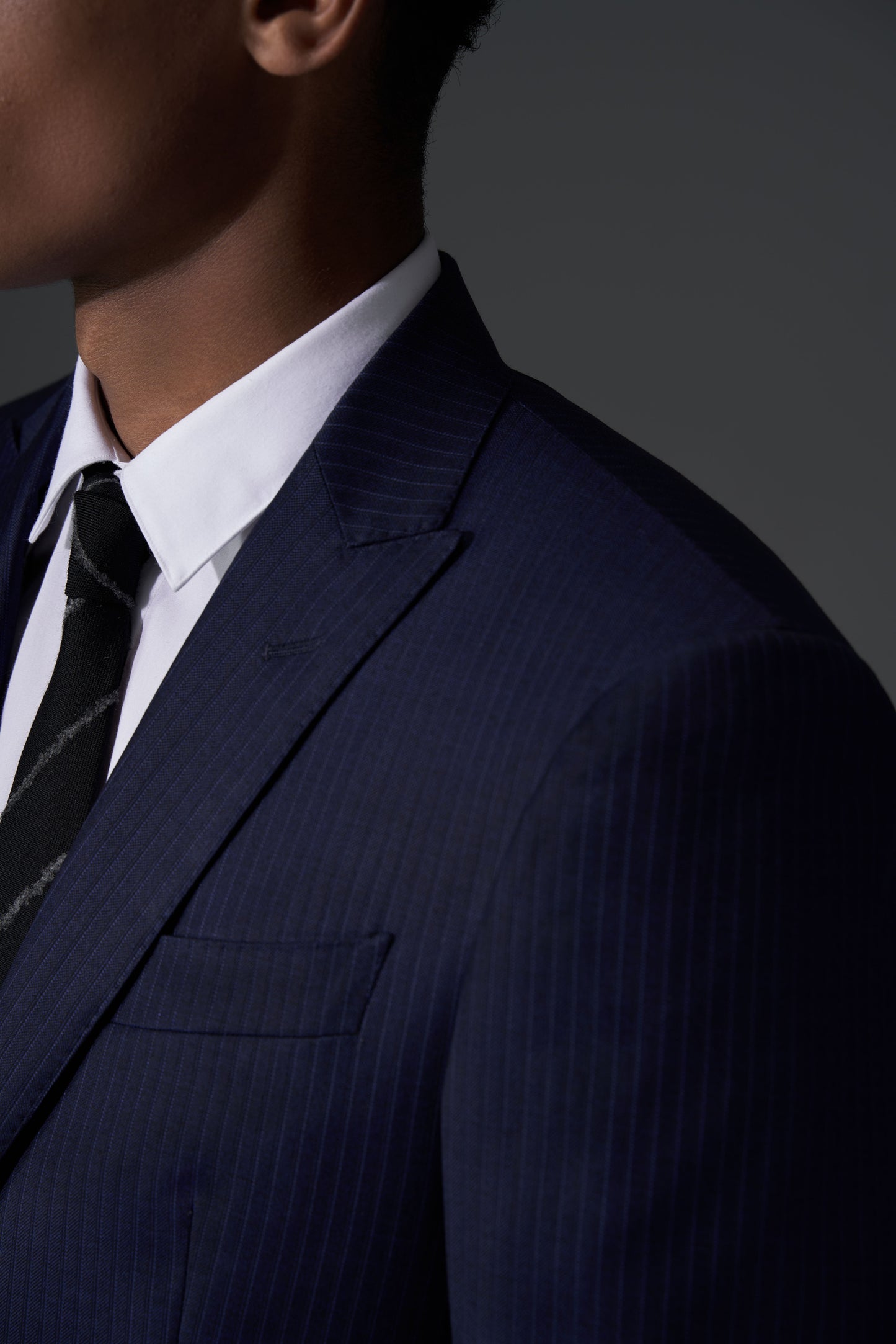 Loro Piana Navy Pinstripe Suit | Four Seasons Super 130's Wool