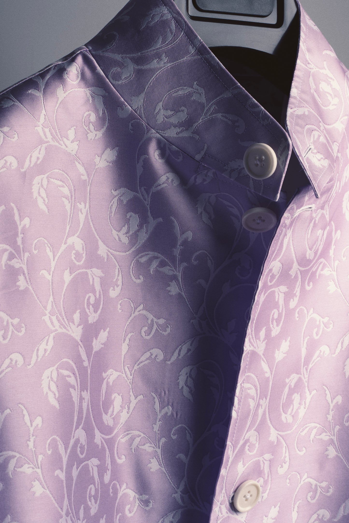 Tailored Jacket - Luxury Purple Floral Design