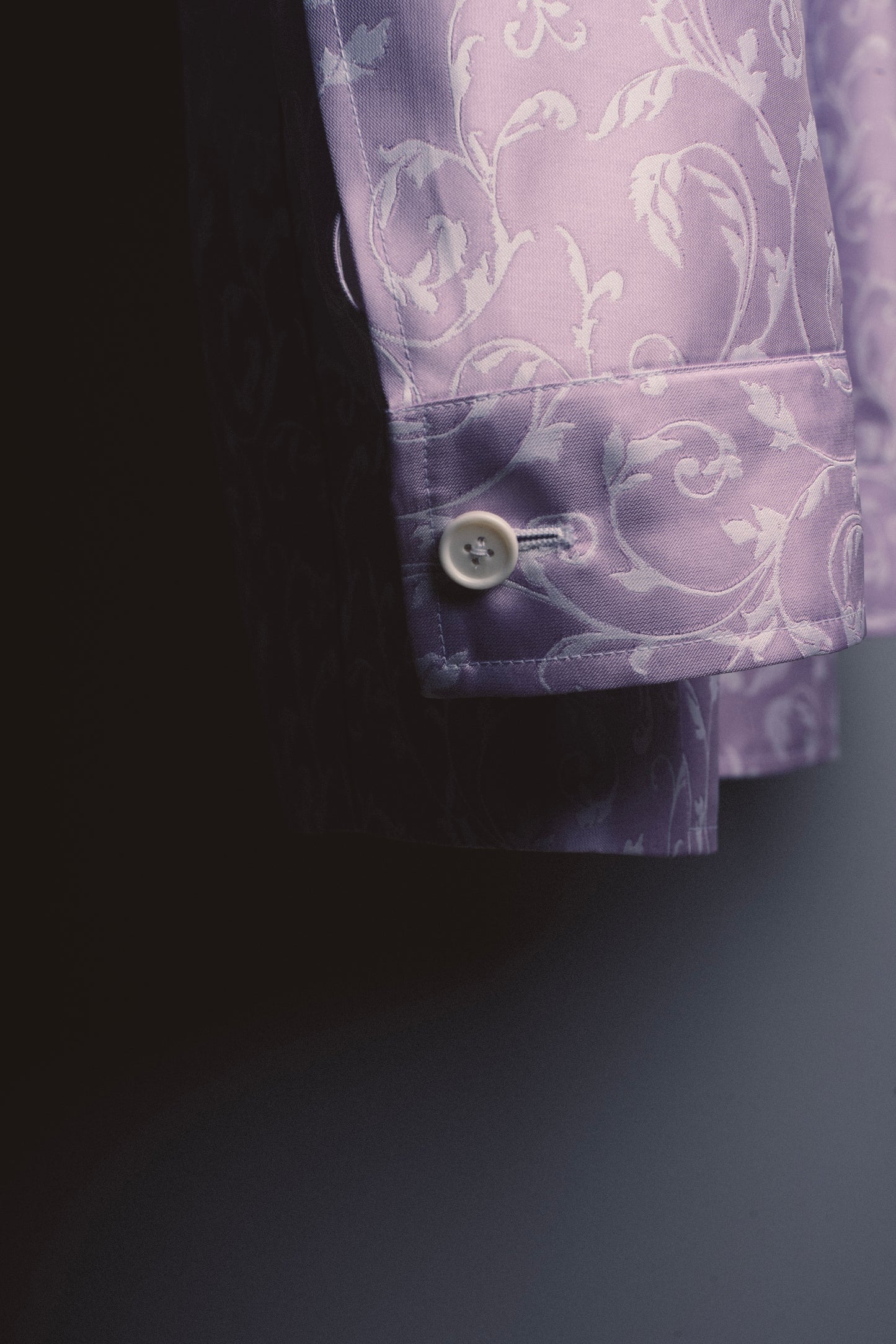 Tailored Jacket - Luxury Purple Floral Design