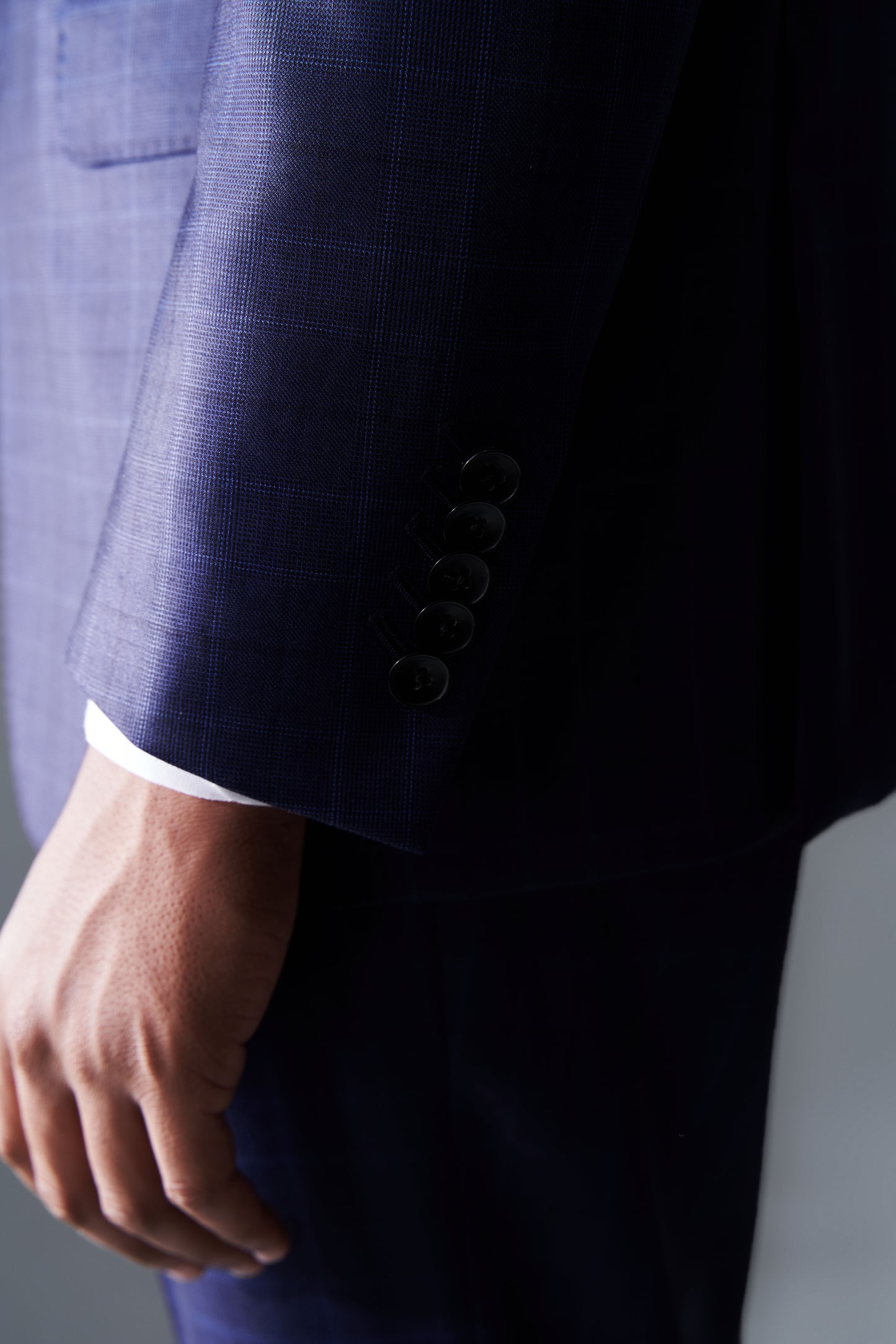Loro Piana Capolavoro Navy Checked Bespoke Suit | Niviosuits