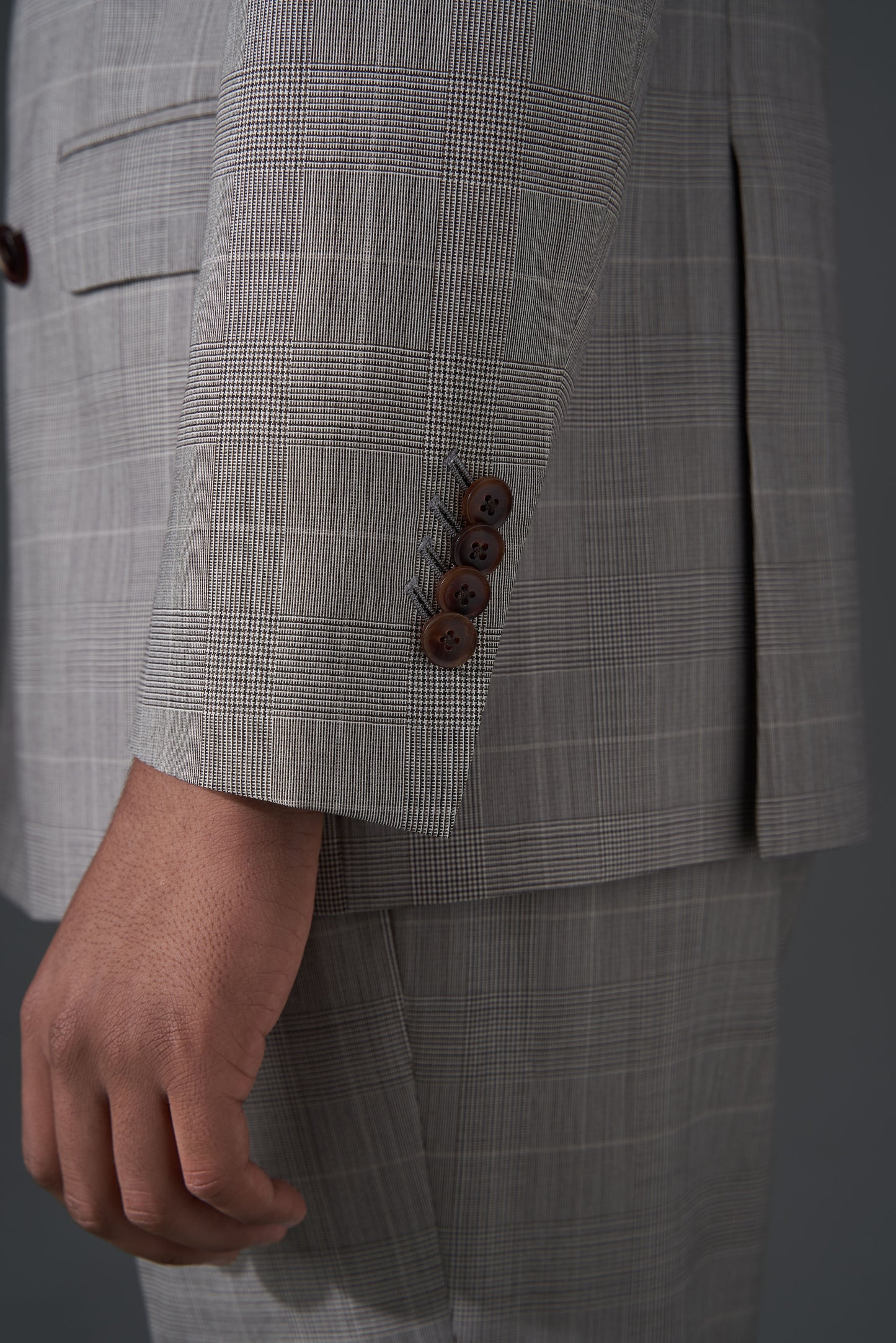 Zegna Gray Plaid Double-Breasted Custom Suit