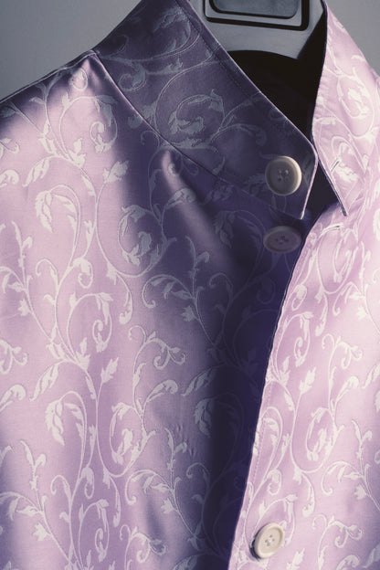 Tailored Jacket -  Luxury Purple Floral Design