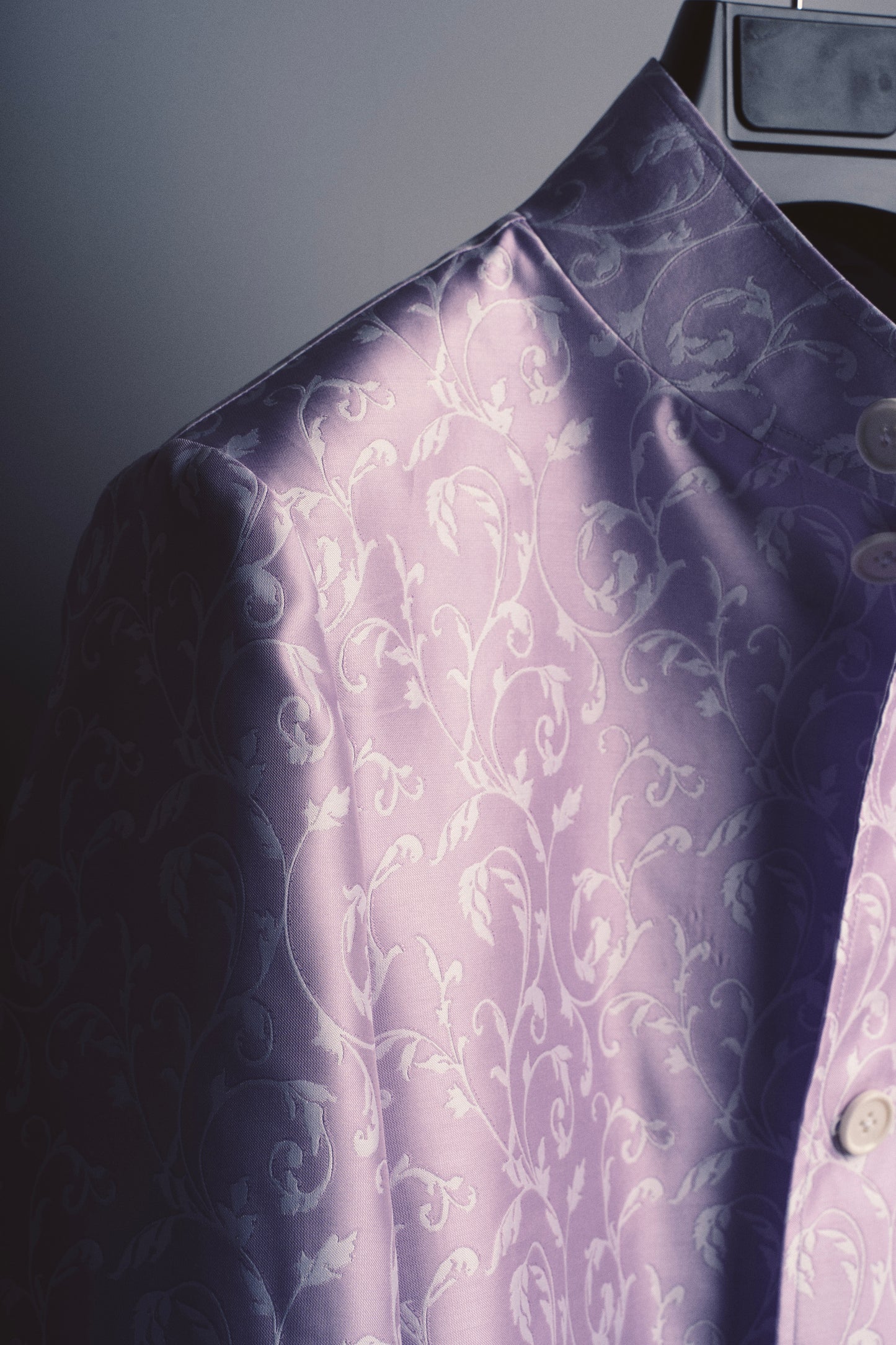 Tailored Jacket -  Luxury Purple Floral Design