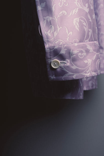 Tailored Jacket -  Luxury Purple Floral Design